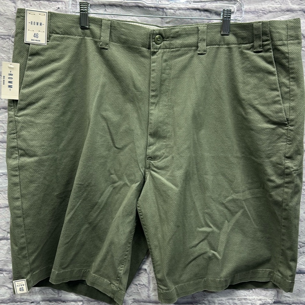 ROWM  Green Print Shorts Big Man Size 46 NWT